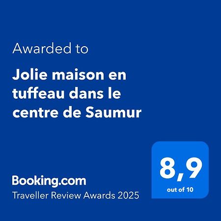 Jolie Maison Tuffeau Centre De Saumur Avec Local Velos Bagian luar foto